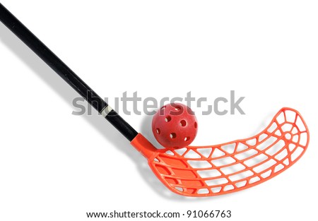 stock-photo-old-floorball-stick-and-ball-on-the-white-background-91066763.jpg