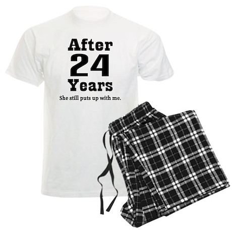 24th_anniversary_funny_quote_mens_light_pajamas.jpg