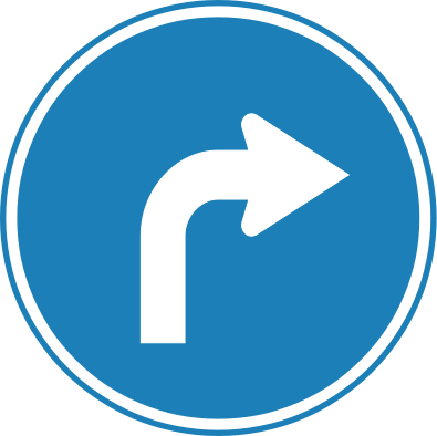 395px-Korean_Traffic_sign_(Right_Turn).svg.png