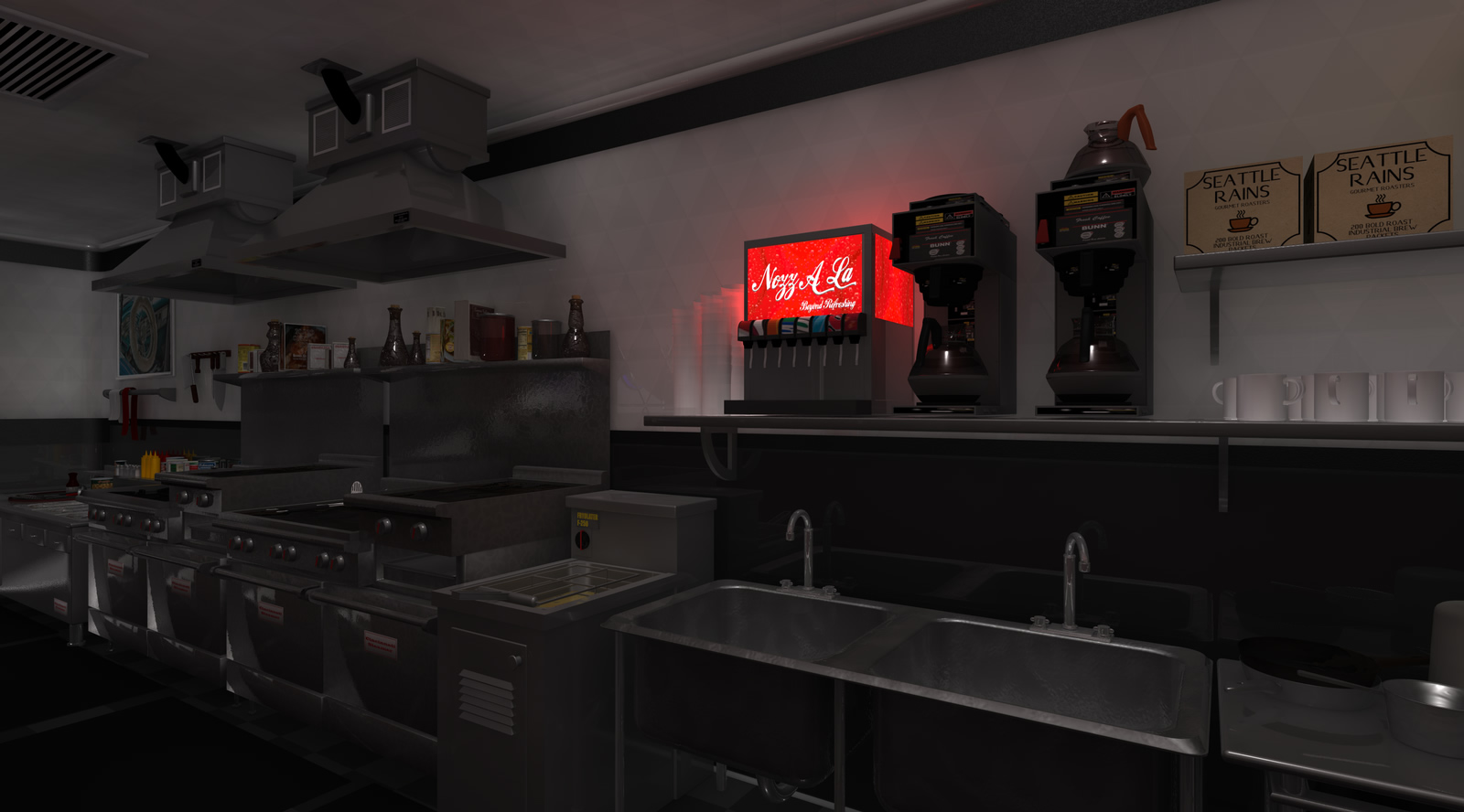 Al's Diner Render